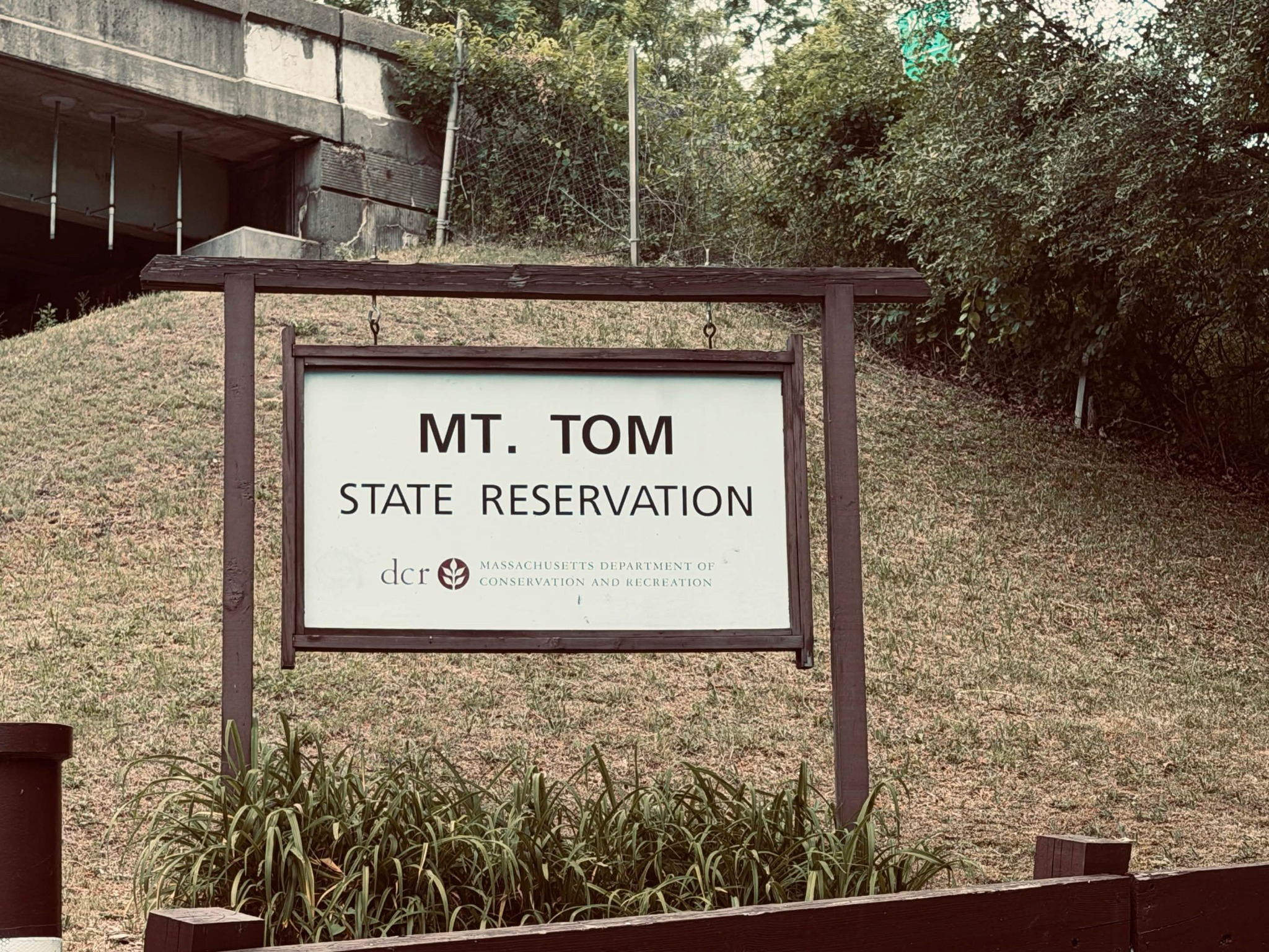 Mount Tom area sign in Western Massachusetts